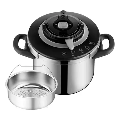 Tlakový hrnec Tefal Clipso+ CHEF 8 l P4551431 Nerezový/Černý