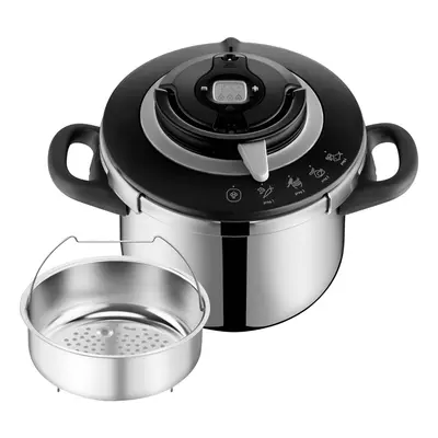 Tlakový hrnec Tefal Clipso+ CHEF 6 l P4550731 Nerezový/Černý