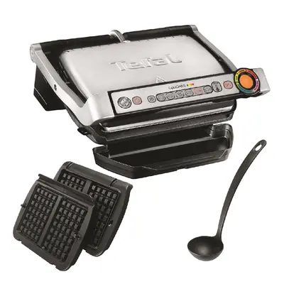 Elektrický gril Tefal Optigrill+ s příslušenstvím na vafle GC716D12