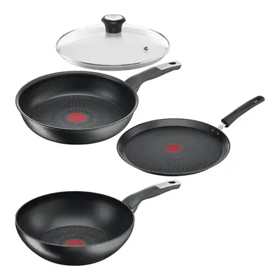 Akční set pánví Tefal Unlimited klasická 28 cm, wok 28, palačinková 25 cm a poklice 28 cm