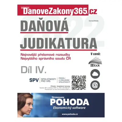 Daňová judikatura (IV.) - Kolektiv autorů