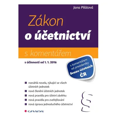 Zákon o účetnictví - Jana Pilátová