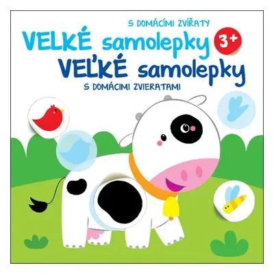 Velké samolepky s domácími zvířaty Kravička - Autor Neuveden