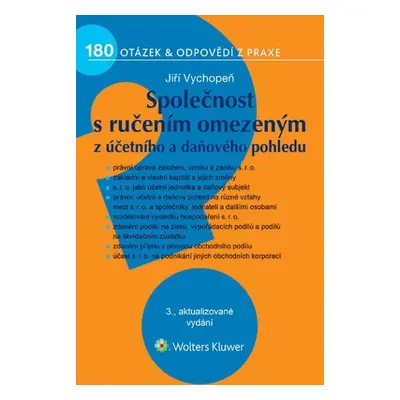 Společnost s ručením omezeným z účetního a daňového pohledu - Jiří Vychopeň