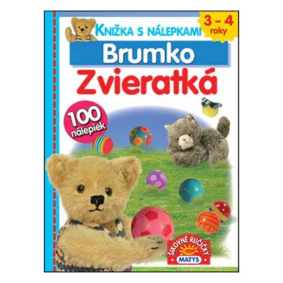 Knižka s nálepkami Brumko Zvieratká - Monika Srnková