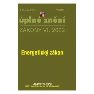 Aktualizace VI/4 – Energetický zákon - Autor Neuveden