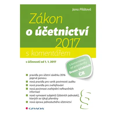 Zákon o účetnictví 2017 - Jana Pilátová