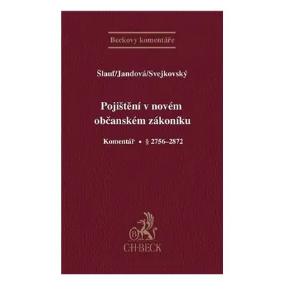 Pojištění v novém občanském zákoníku - Autor Neuveden