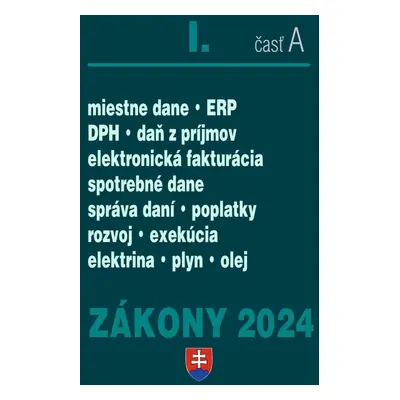 Zákony I A 2024 daňové zákony - Autor Neuveden