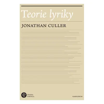 Teorie lyriky - Jonathan Culler