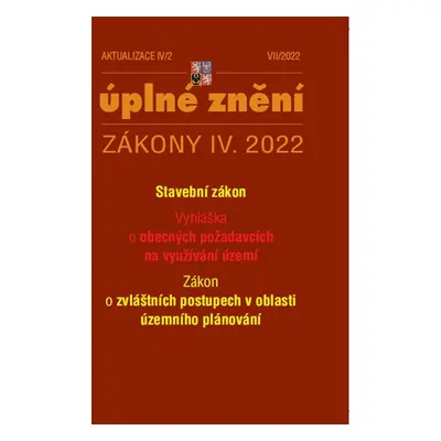 Aktualizace IV/2 2022 – stavební zákon, územní plánování - Autor Neuveden