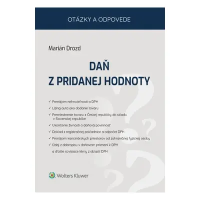 Daň z pridanej hodnoty - Marián Drozd