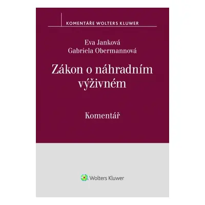 Zákon o náhradním výživném - Eva Janková