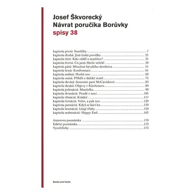 Návrat poručíka Borůvky (spisy - svazek 38) - Josef Škvorecký