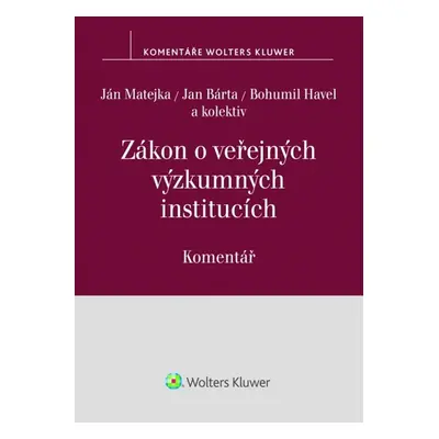 Zákon o veřejných výzkumných institucích - doc. JUDr. Bohumil Havel