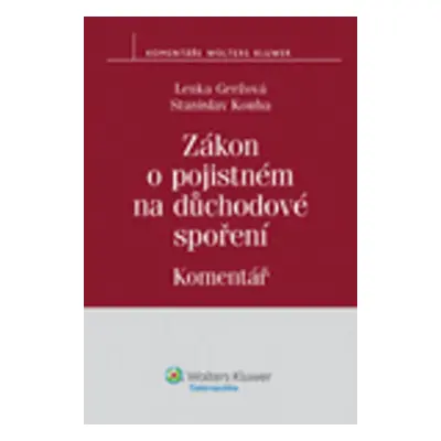 Zákon o pojistném na důchodové spoření - Lenka Geržová