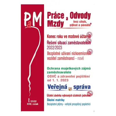 Práce a mzdy 1/2023 – Povinnosti mzdové účetní na konci roku - Autor Neuveden