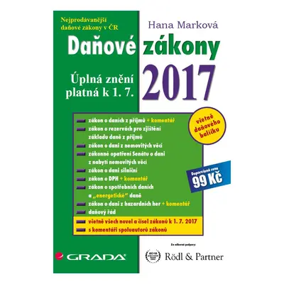 Daňové zákony 2017 - Hana Marková