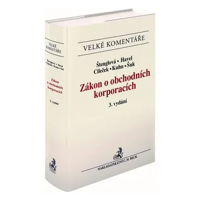 Zákon o obchodních korporacích - doc. JUDr. Bohumil Havel