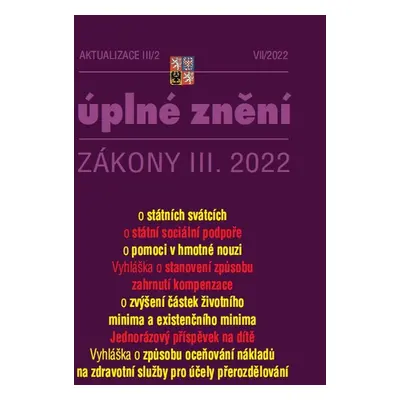 Aktualizace 2022 III/2 – o státní sociální podpoře - Autor Neuveden