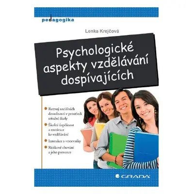 Psychologické aspekty vzdělávání dospívajících - Lenka Krejčová