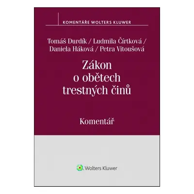 Zákon o obětech trestných činů - Petra Vitoušová