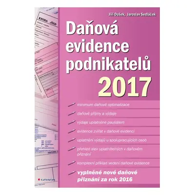 Daňová evidence podnikatelů 2017 - Jiří Dušek