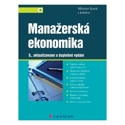 Manažerská ekonomika - prof. Ing. Miloslav Synek