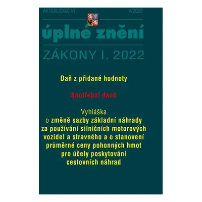 Aktualizace I/1 2022 – DPH, Spotřební daně - Autor Neuveden