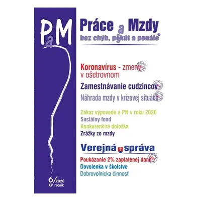 Práce a Mzdy (PaM) 6/2020 - Kolektív autorov