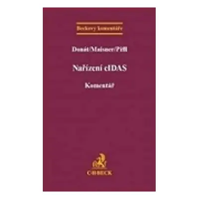 Nařízení eIDAS Komentář - Josef Donát