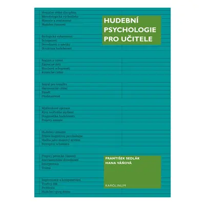 Hudební psychologie pro učitele - František Sedlák