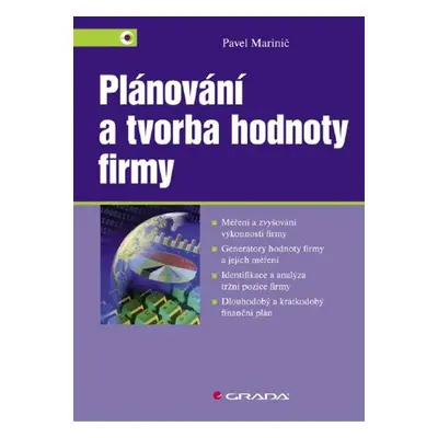 Plánování a tvorba hodnoty firmy - Pavel Marinič