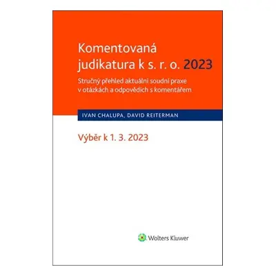 Komentovaná judikatura k s.r.o. 2023 - Mgr. David Reiterman