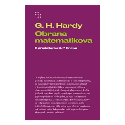 Obrana matematikova - G. H. Hardy