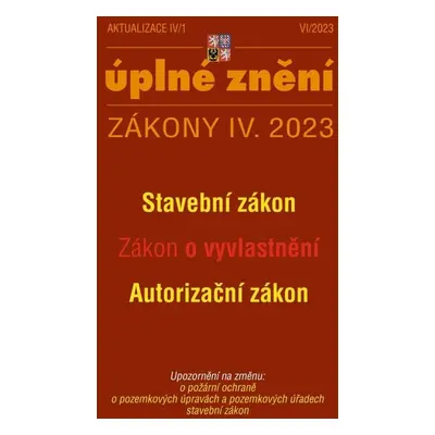 Aktualizace IV/1 2023 – Stavební zákon - Autor Neuveden