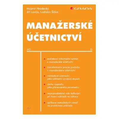 Manažerské účetnictví - Jiří Lanča