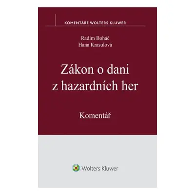 Zákon o dani z hazardních her - Hana Krasulová