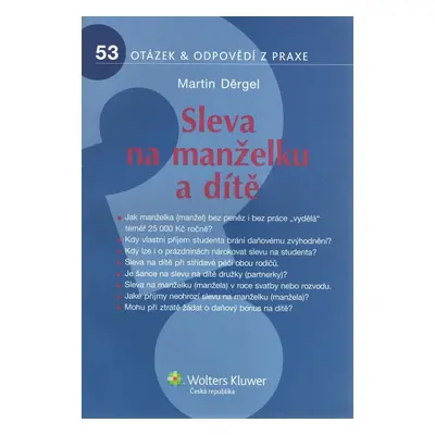 Sleva na manželku a dítě - Martin Děrgel