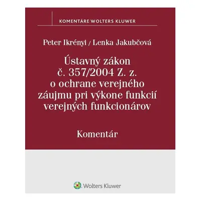 Ústavný zákon o ochrane verejného záujmu - Autor Neuveden