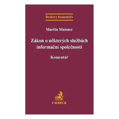 Zákon o některých službách informační společnosti - Martin Maisner