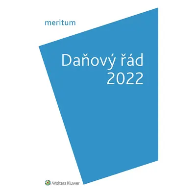 meritum Daňový řád 2022 - Lenka Hrstková Dubšeková