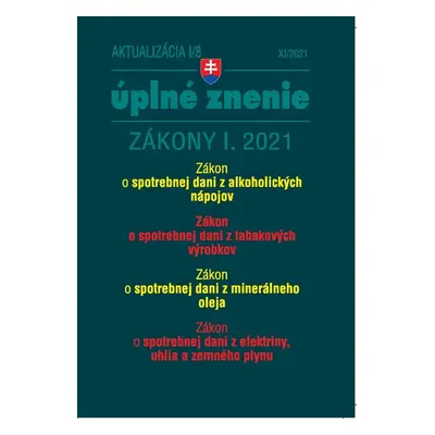 Aktualizácia I/8 2021 – daňové a účtovné zákony - Autor Neuveden