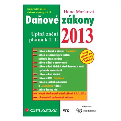 Daňové zákony 2013 - Hana Marková