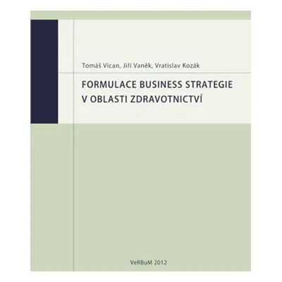 Formulace business strategie v oblasti zdravotnictví - Jiří Vaněk