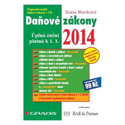 Daňové zákony 2014 - Hana Marková