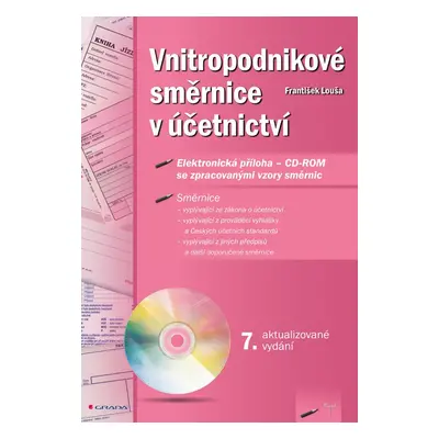 Vnitropodnikové směrnice v účetnictví s CD-ROMem - František Louša