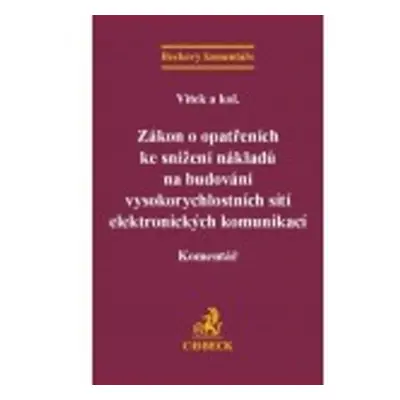 Zákon o opatřeních ke snížení nákladů na budování vysokorychlostních sítí elektr - JUDr. Jindři