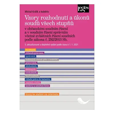 Vzory rozhodnutí a úkonů soudů všech stupňů - Michal Králík