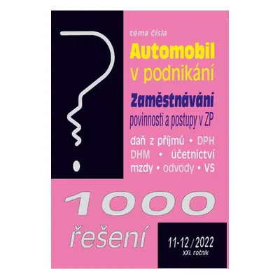 1000 řešení 11-12/2022 - Autor Neuveden